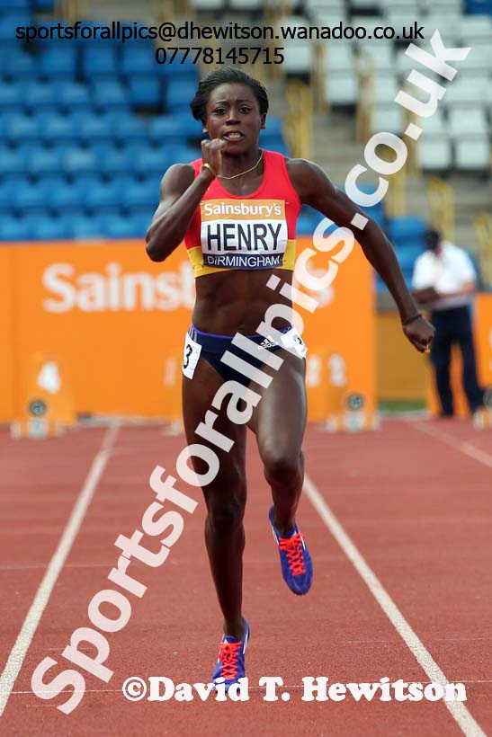 Womens 100 metres, Sainsbury's British Champs, Alexander Stadium, Birmingham. Photo: David T. Hewitson/Sprts for All Pics